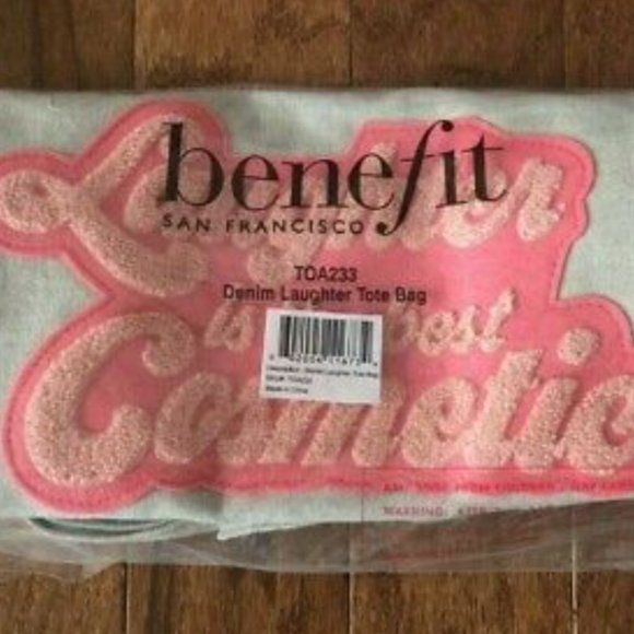 Benefit denim tote. New! - Picture 3 of 3